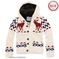 heren abercrombie and fitch truien knop fur hooded moose pattern wit rood Overhemd Goedkoop r503x825